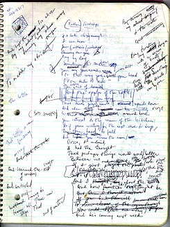 Alphabet of Love legal pad draft 1